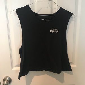 VANS black muscle tee